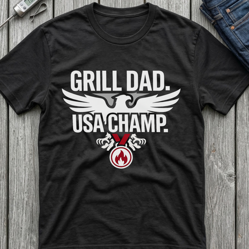Grill Dad USA Champ T-Shirt