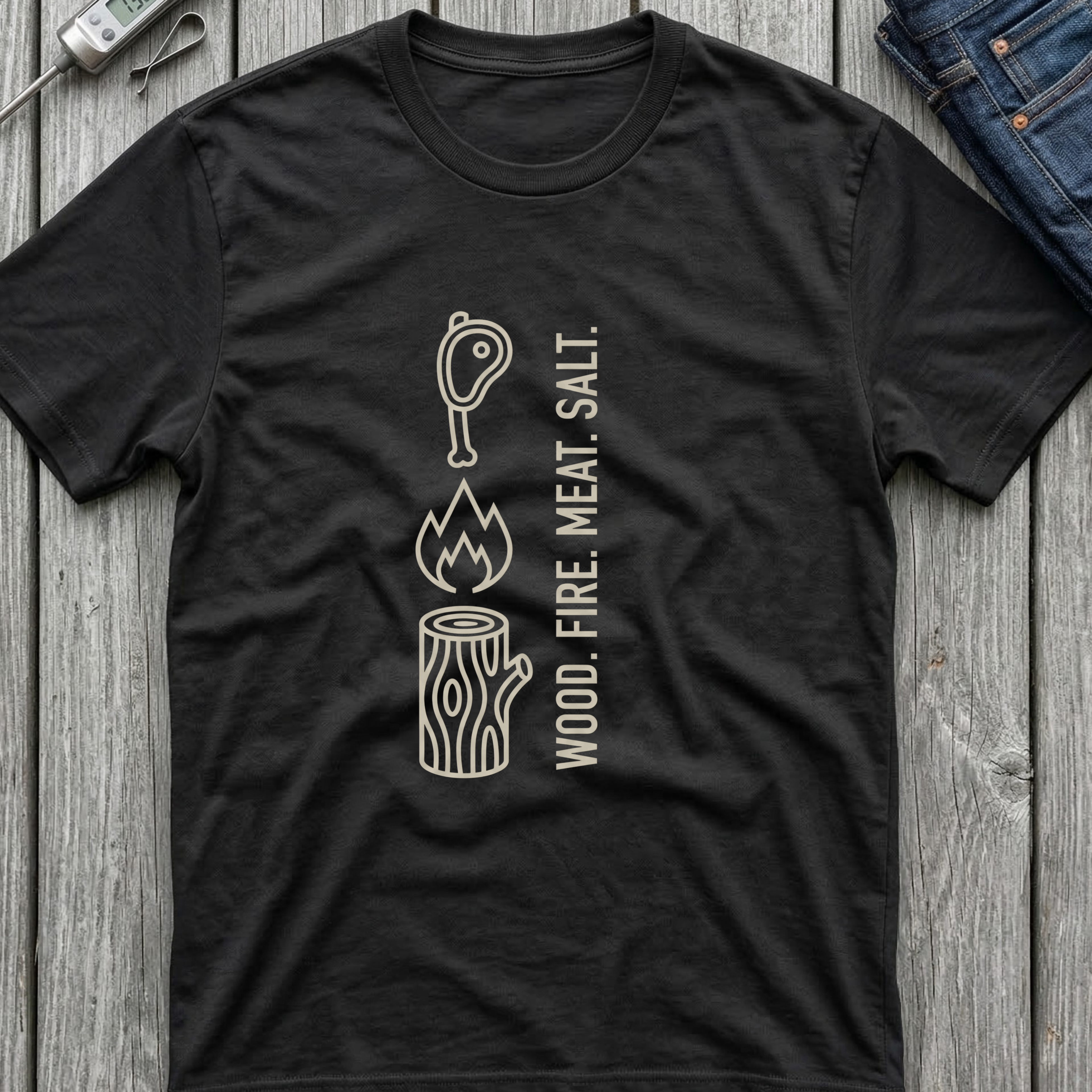 Wood Fire Meat Salt T-Shirt