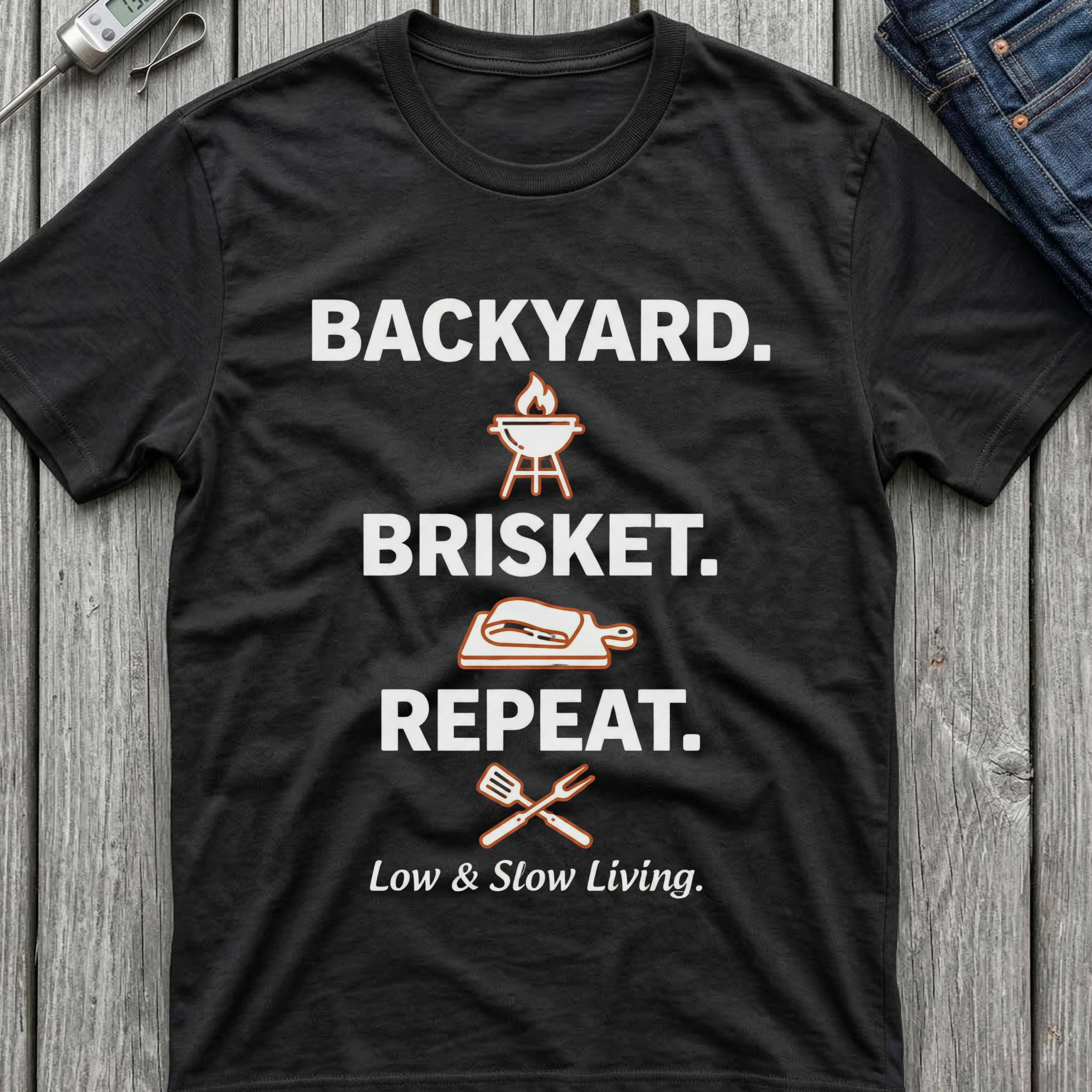 Backyard Brisket Repeat T-Shirt