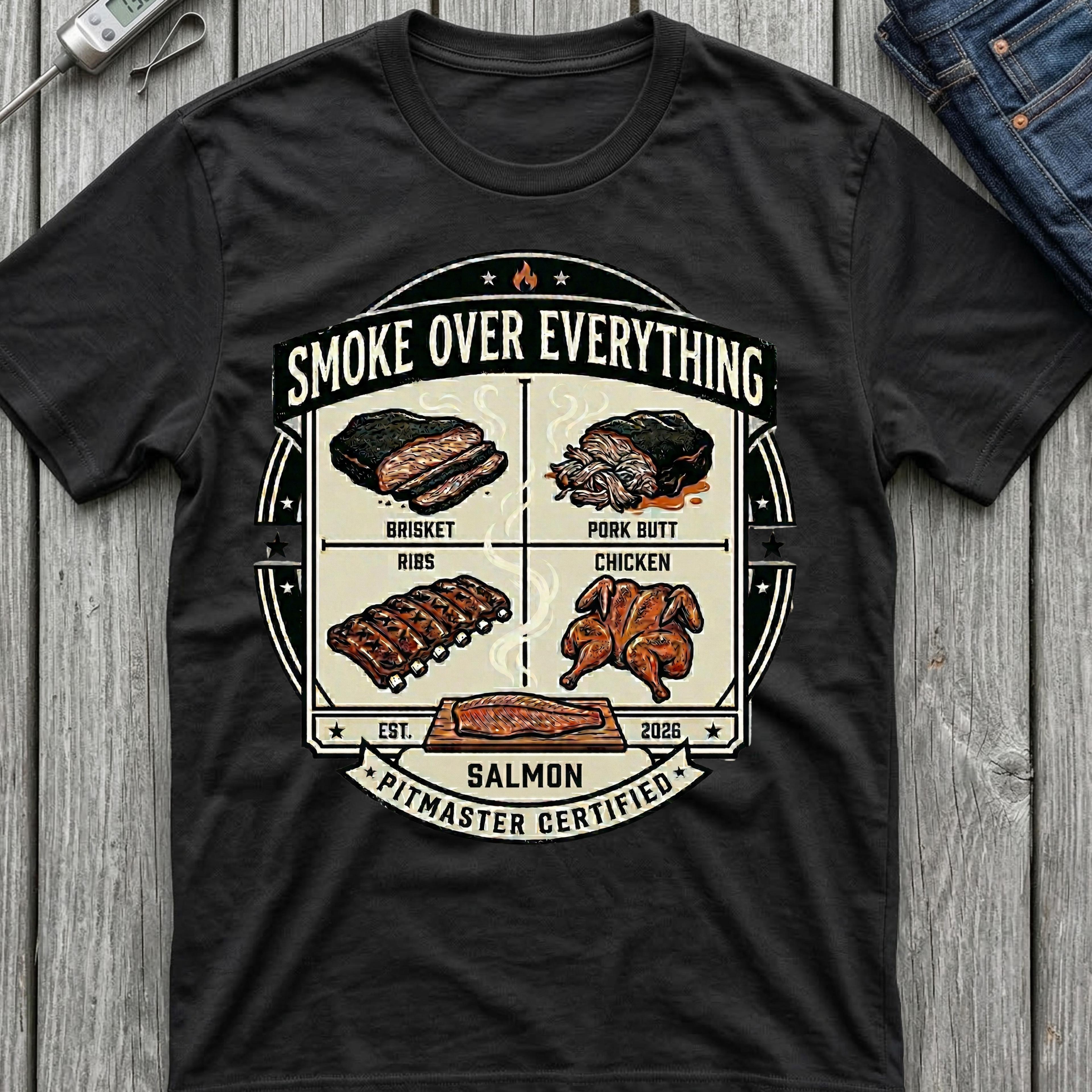 Smoke Over Five Meats T-Shirt