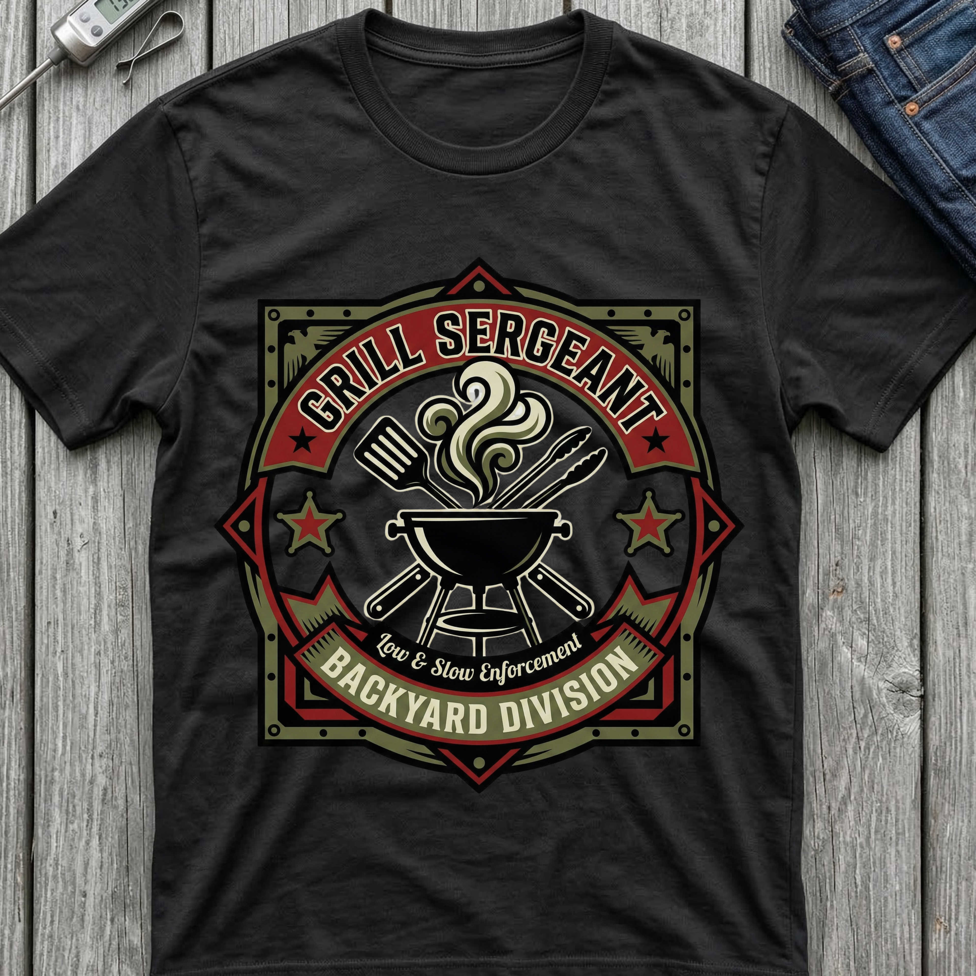 Grill Sergeant Backyard Division T-Shirt