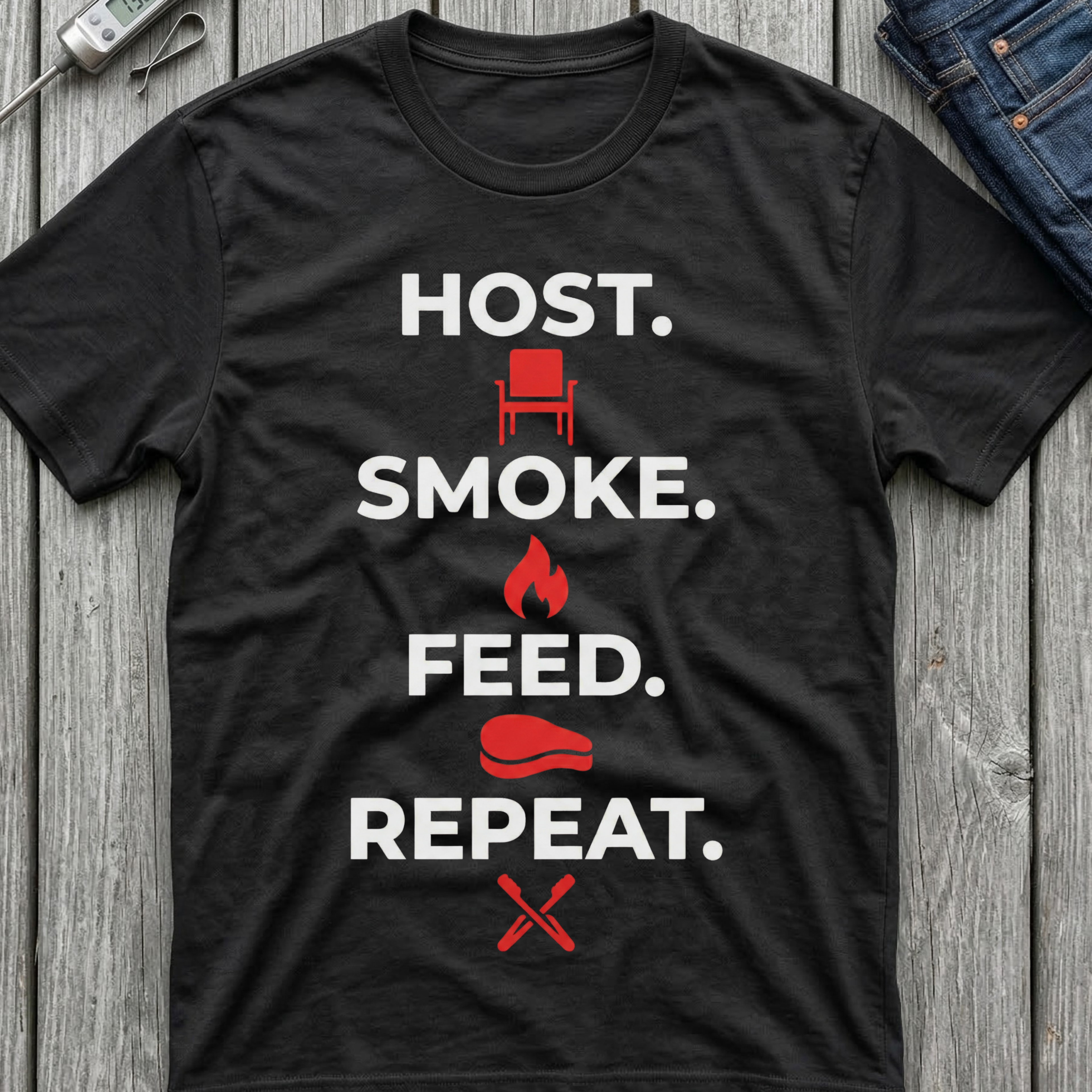 Host Smoke Feed Repeat T-Shirt
