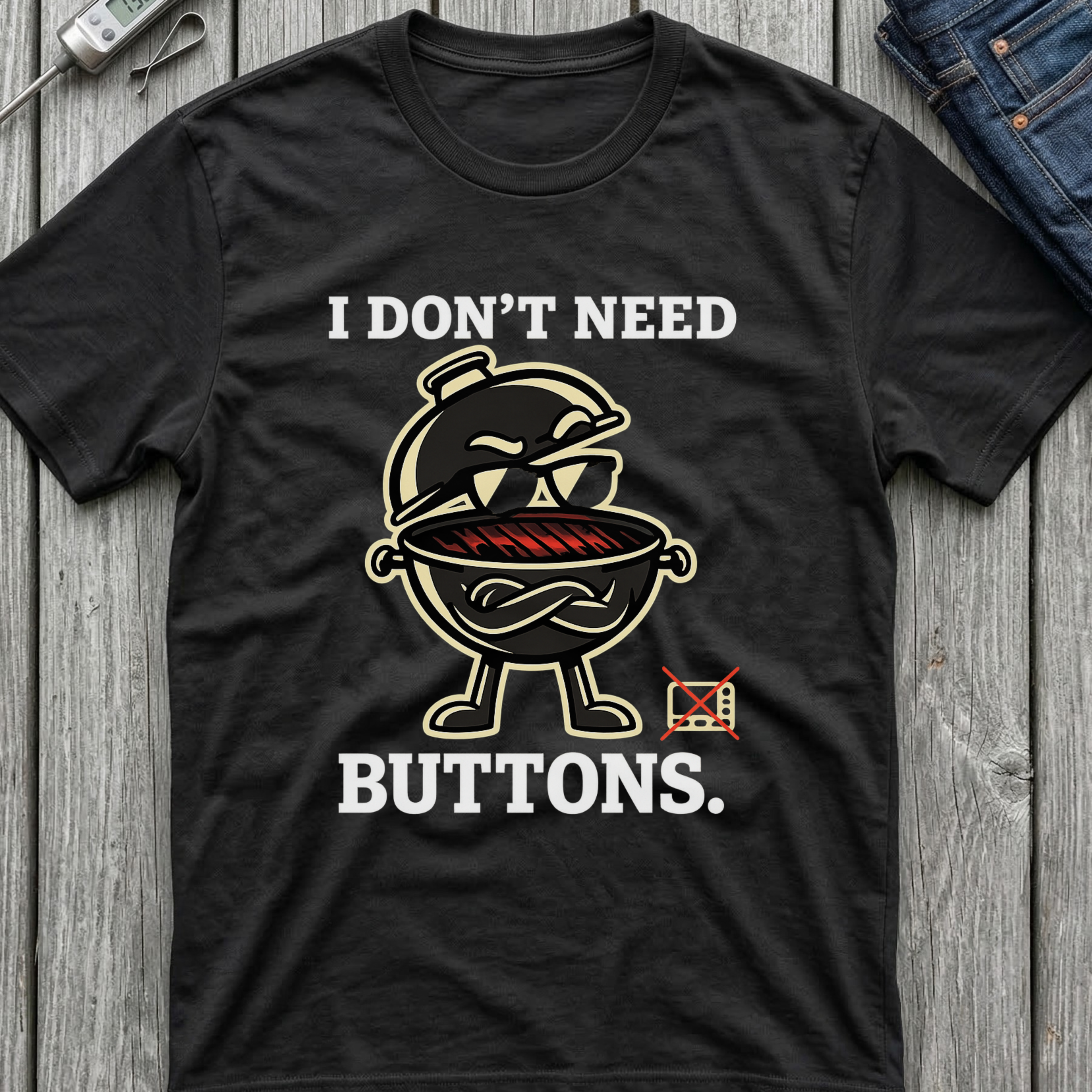 I Don't Need Buttons T-Shirt