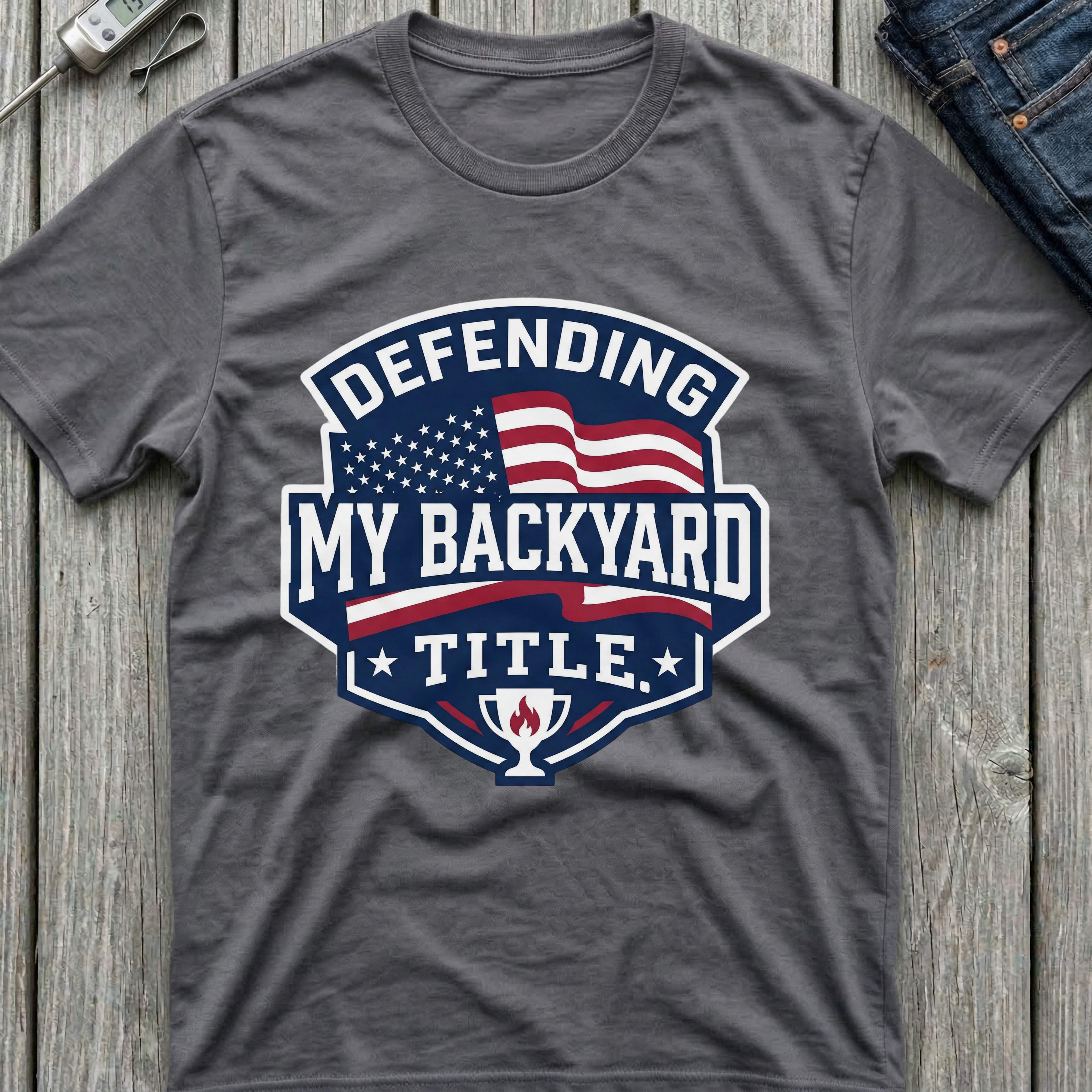 Defending My Backyard Title T-Shirt