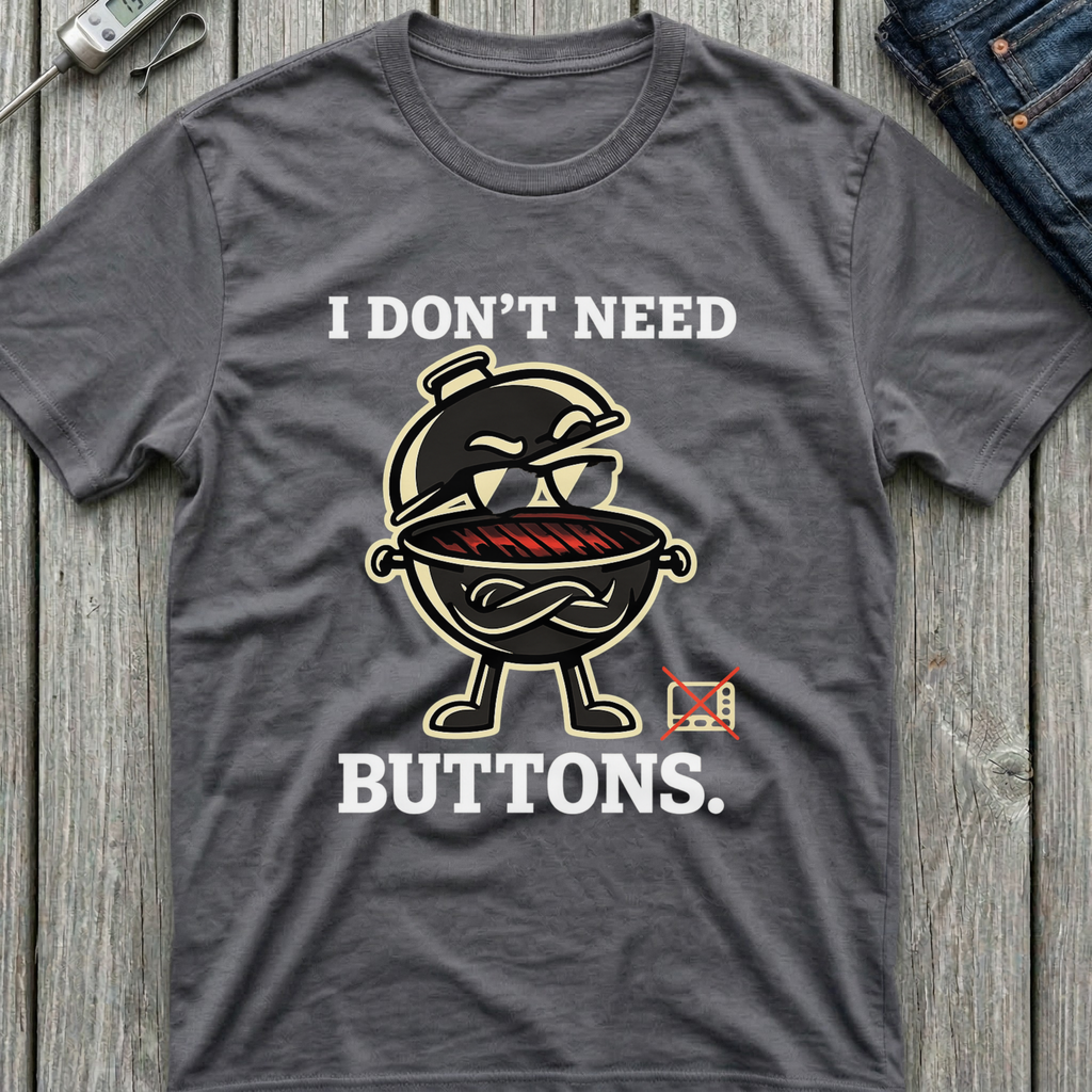I Don't Need Buttons T-Shirt