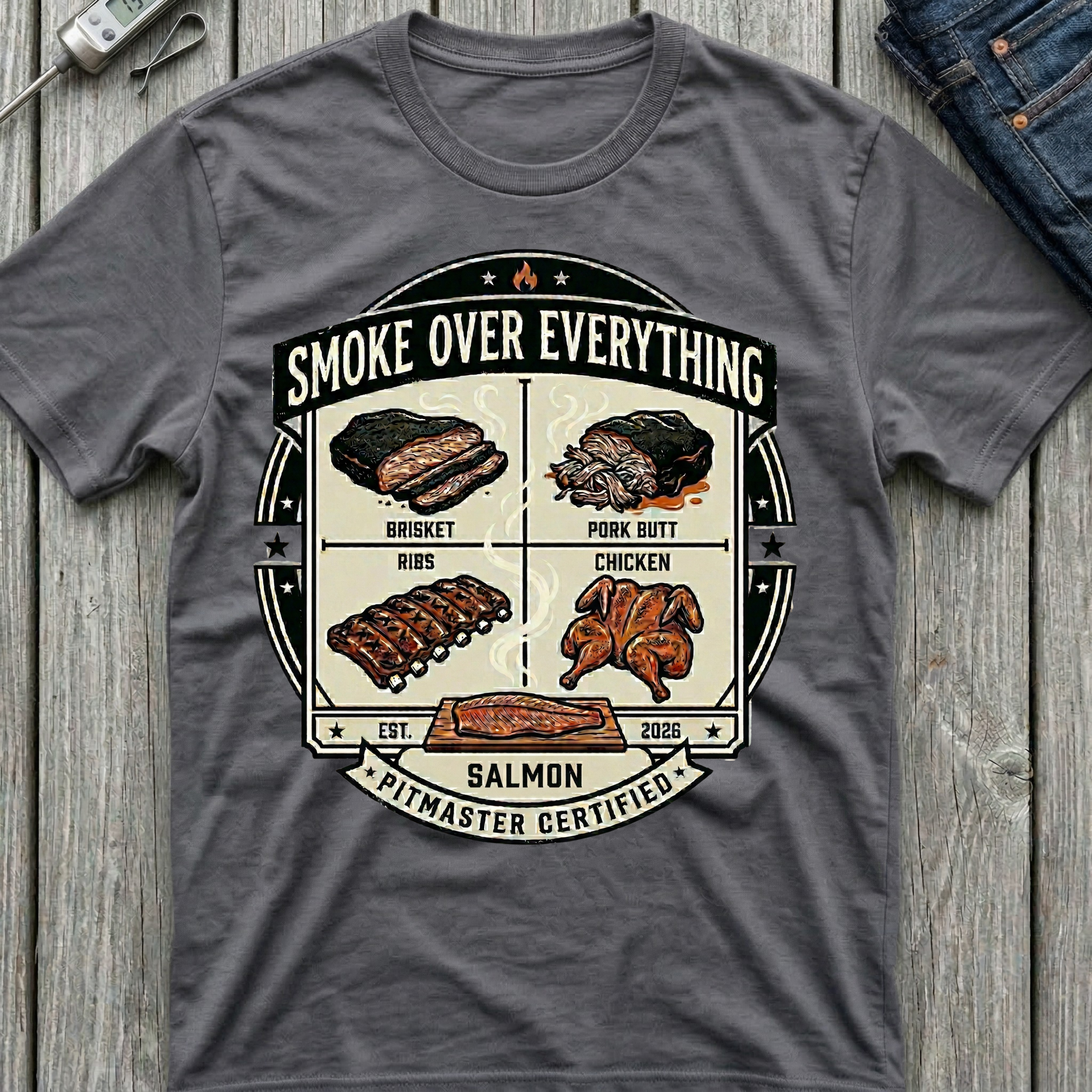 Smoke Over Five Meats T-Shirt