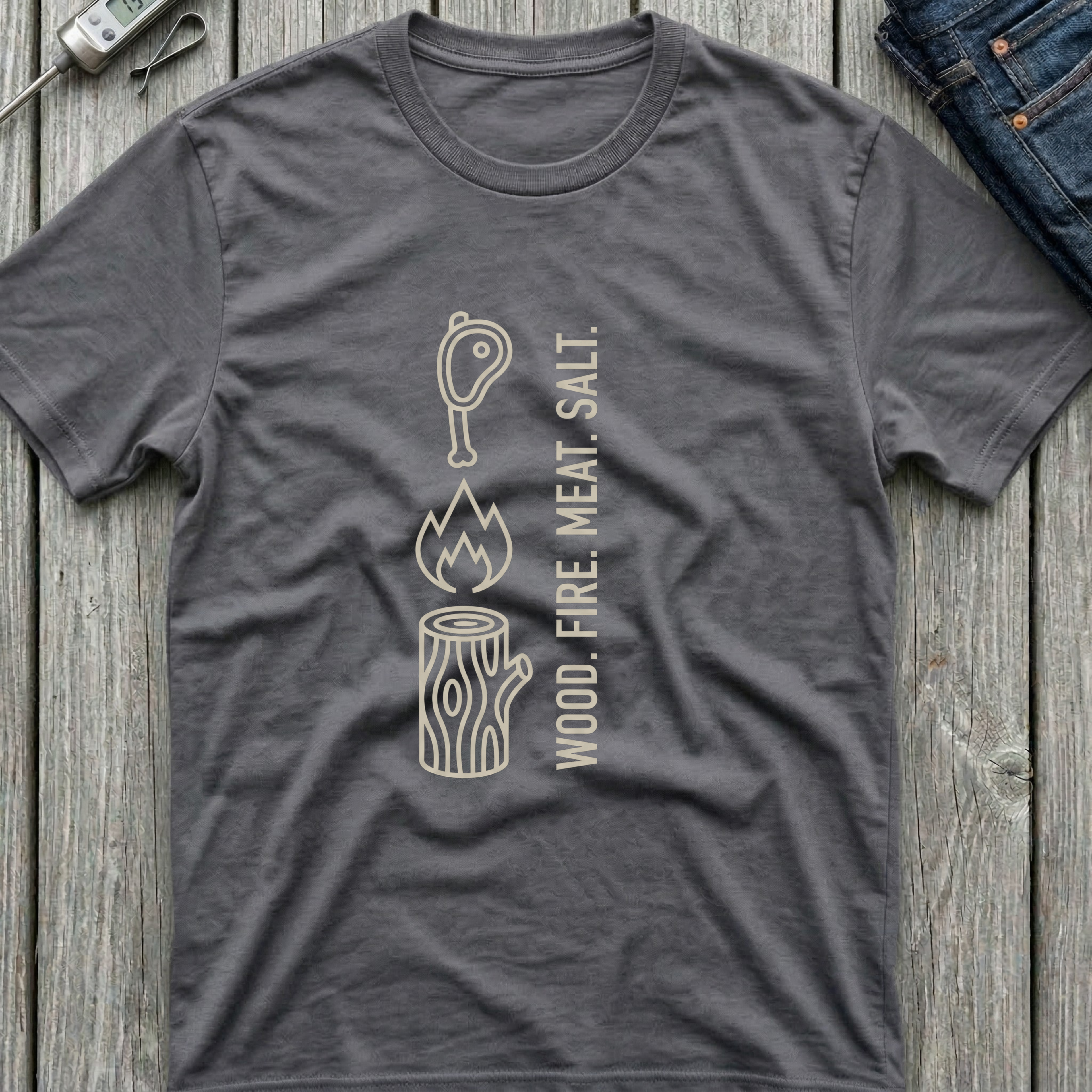 Wood Fire Meat Salt T-Shirt