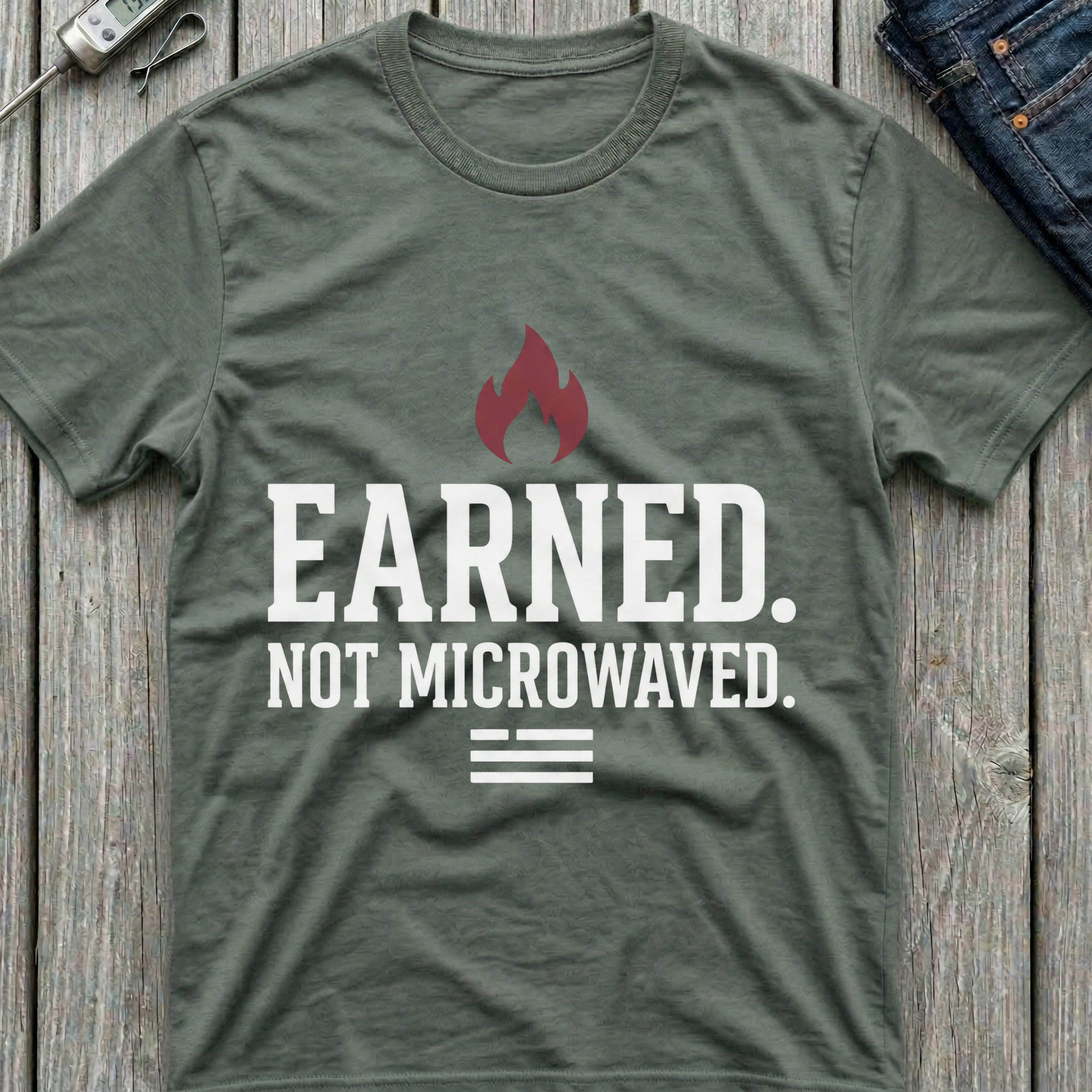 Earned Not Microwaved T-Shirt
