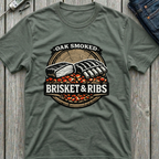 Oak Smoked Brisket & Ribs T-Shirt