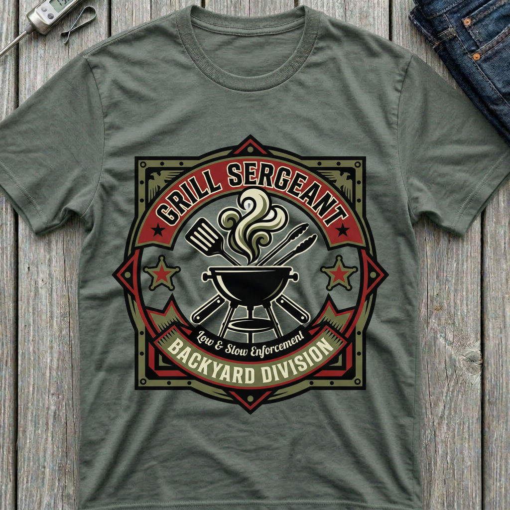 Grill Sergeant Backyard Division T-Shirt