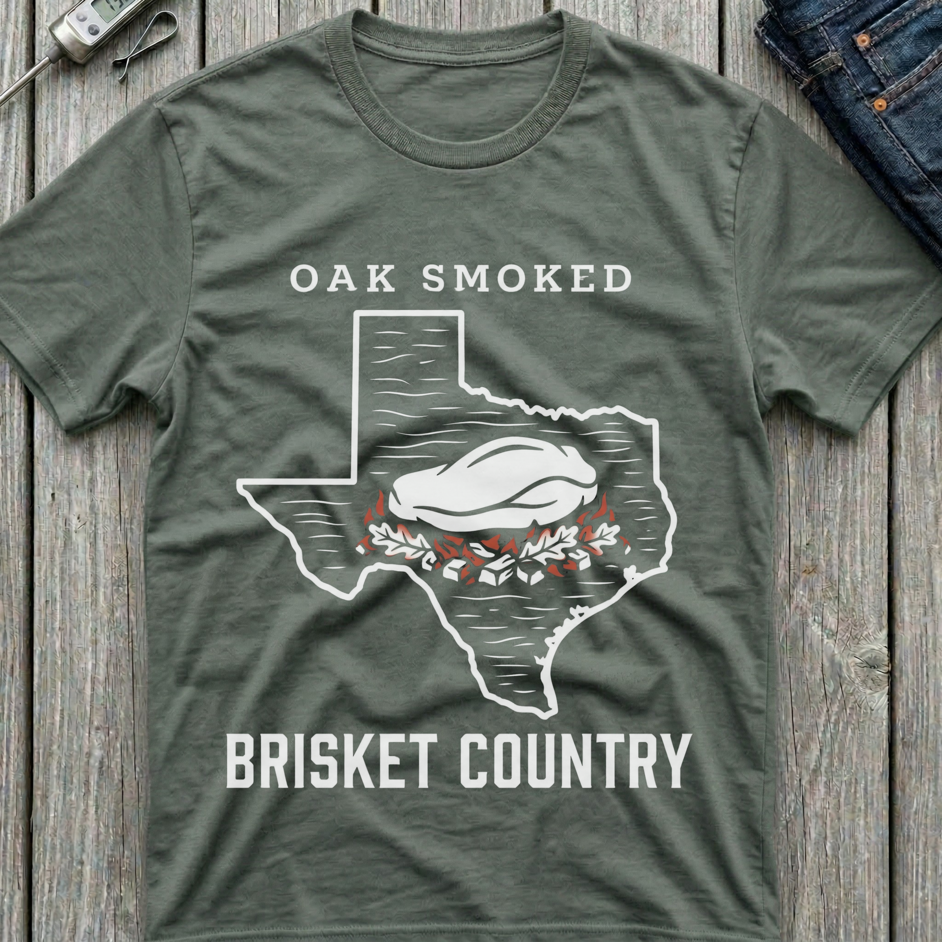 Brisket Country Oak Smoked T-Shirt
