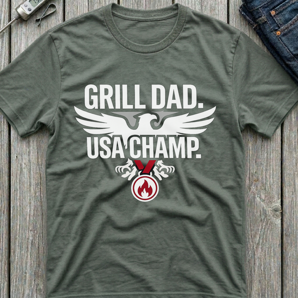 Grill Dad USA Champ T-Shirt