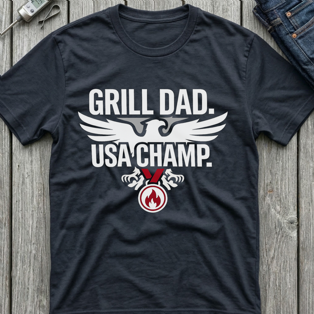 Grill Dad USA Champ T-Shirt