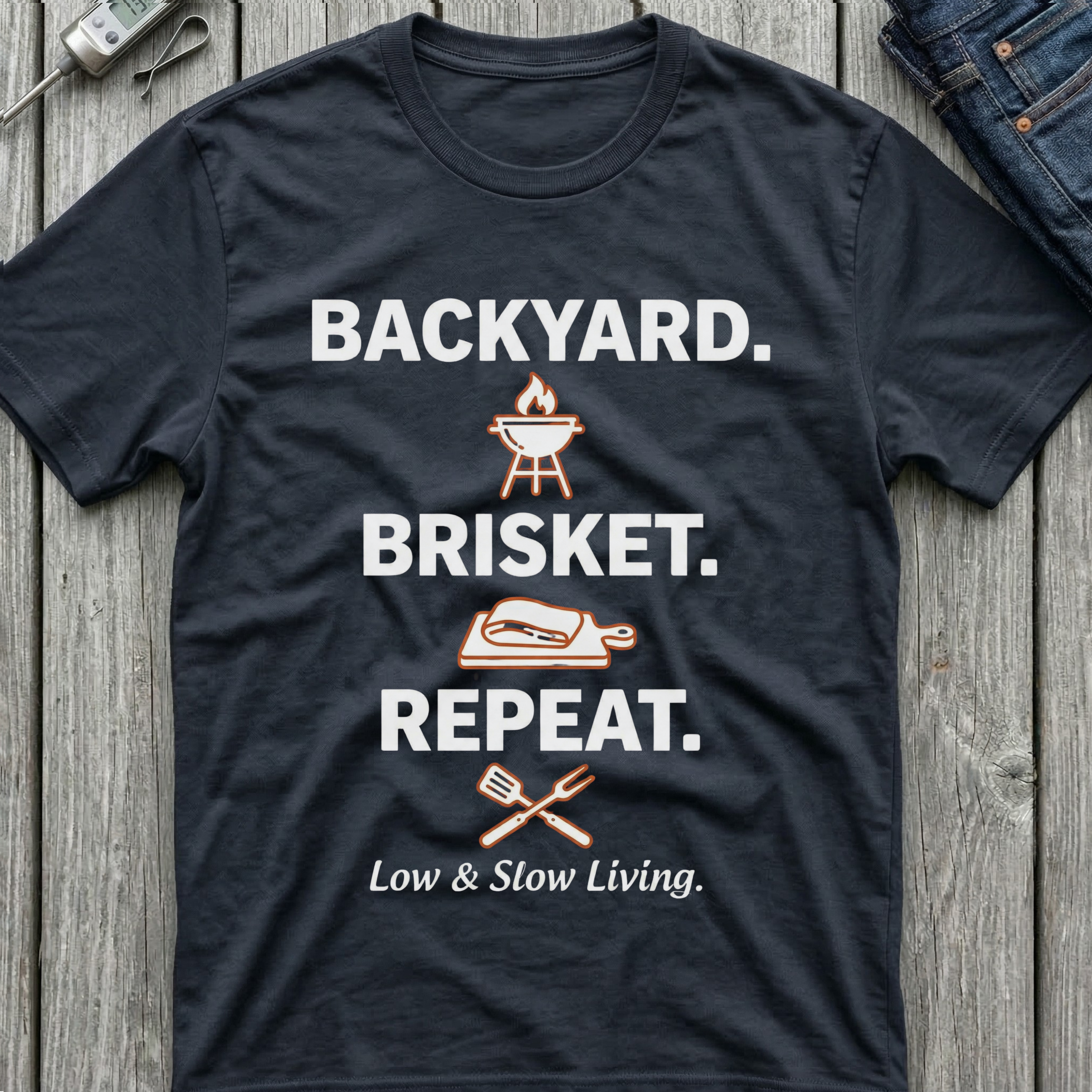 Backyard Brisket Repeat T-Shirt
