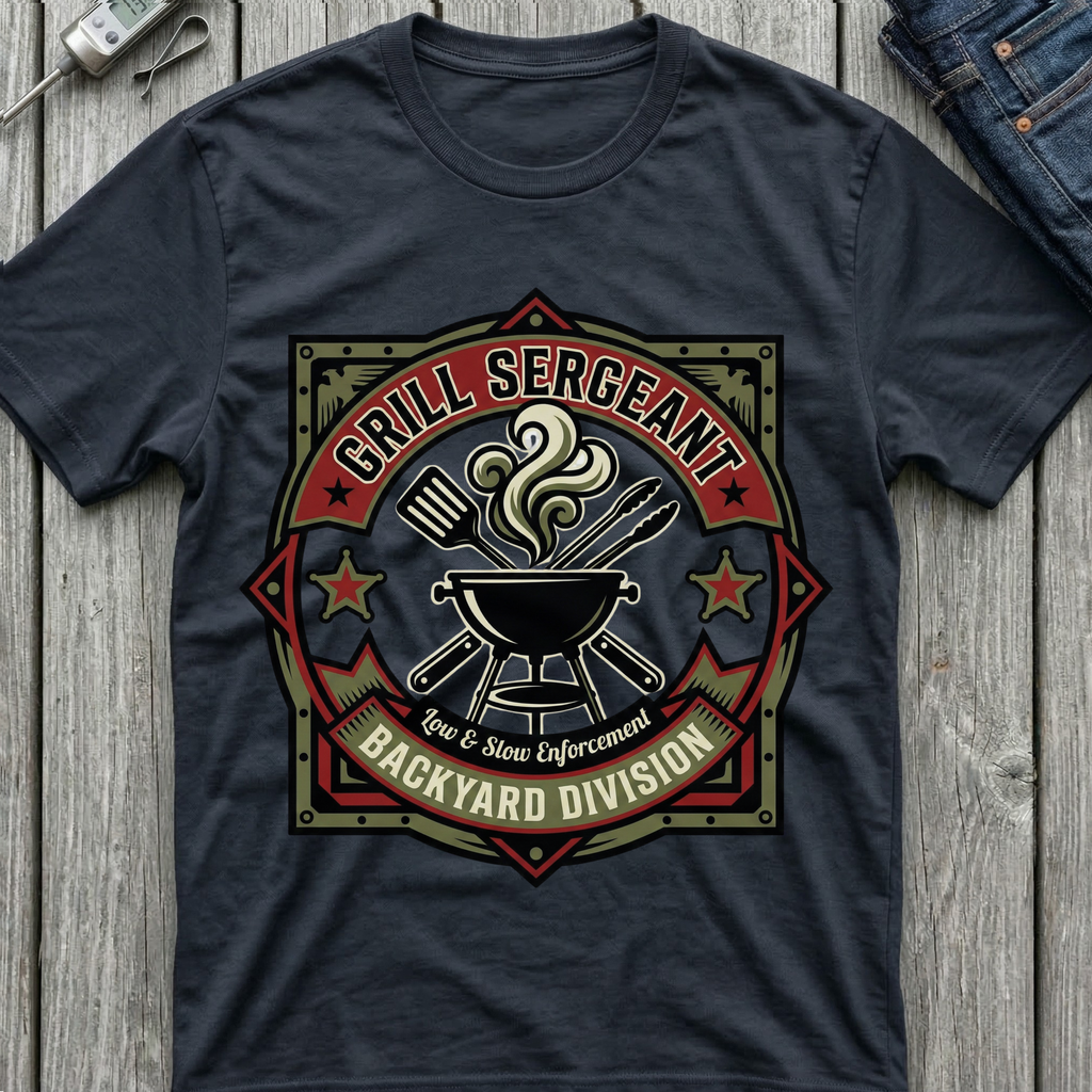 Grill Sergeant Backyard Division T-Shirt