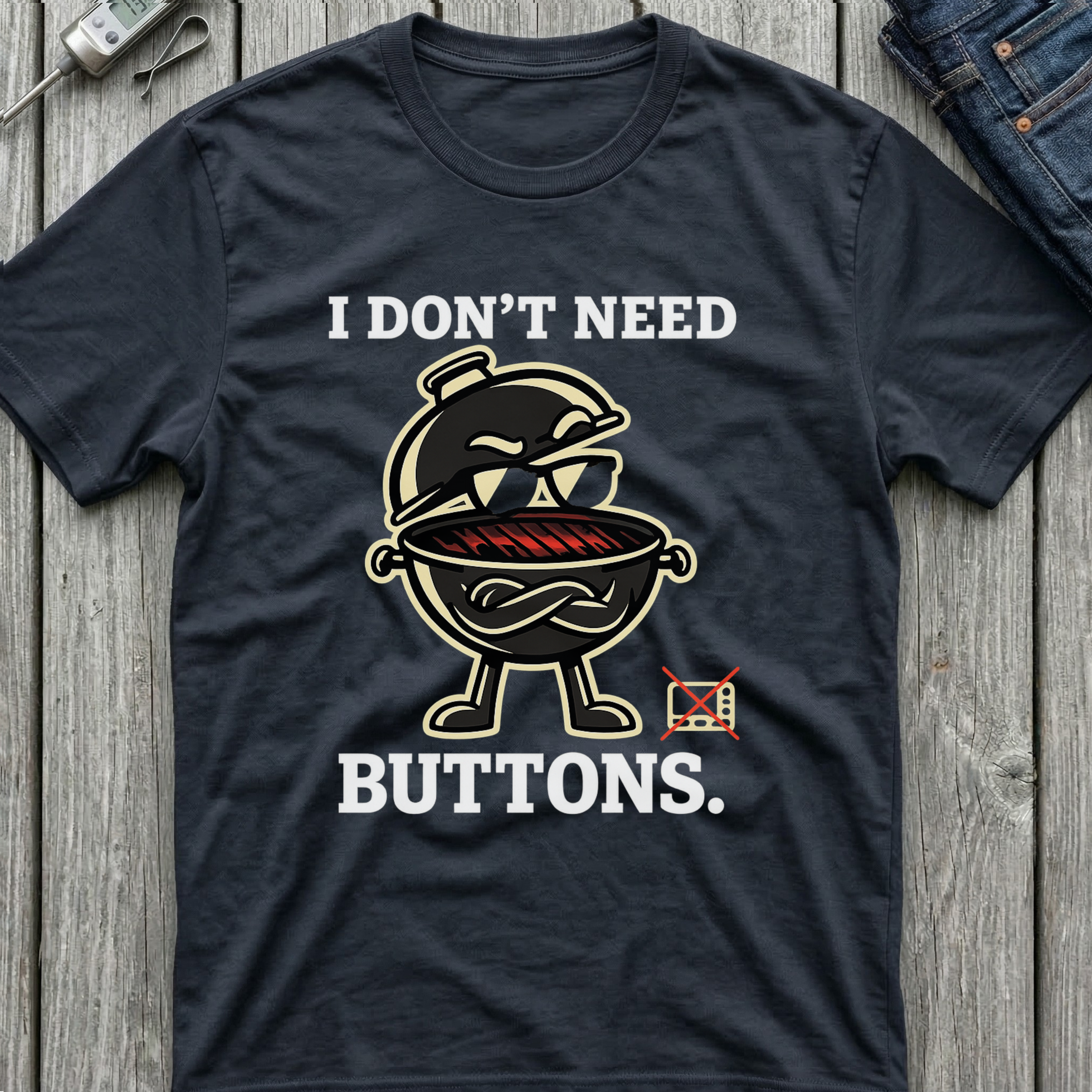 I Don't Need Buttons T-Shirt
