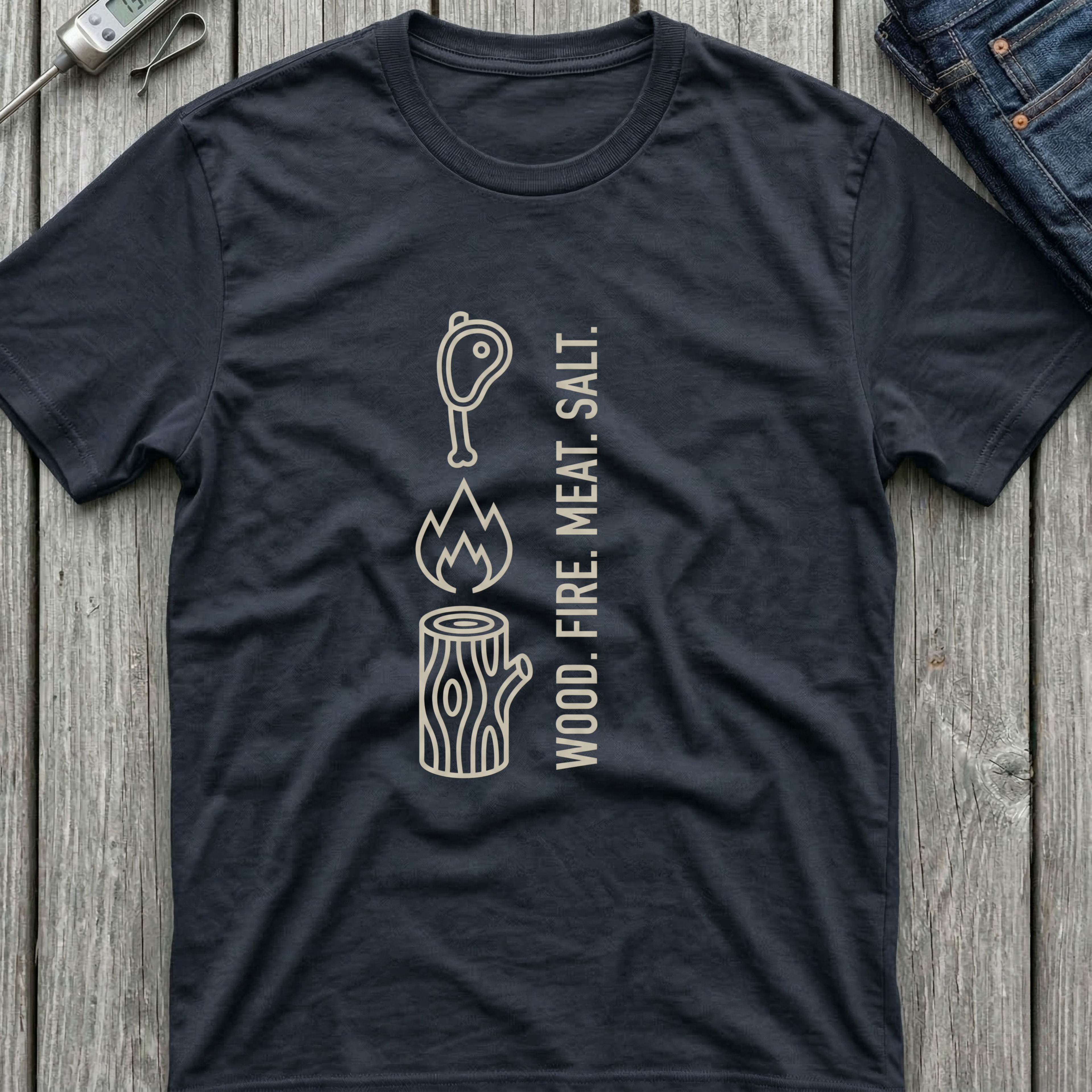 Wood Fire Meat Salt T-Shirt