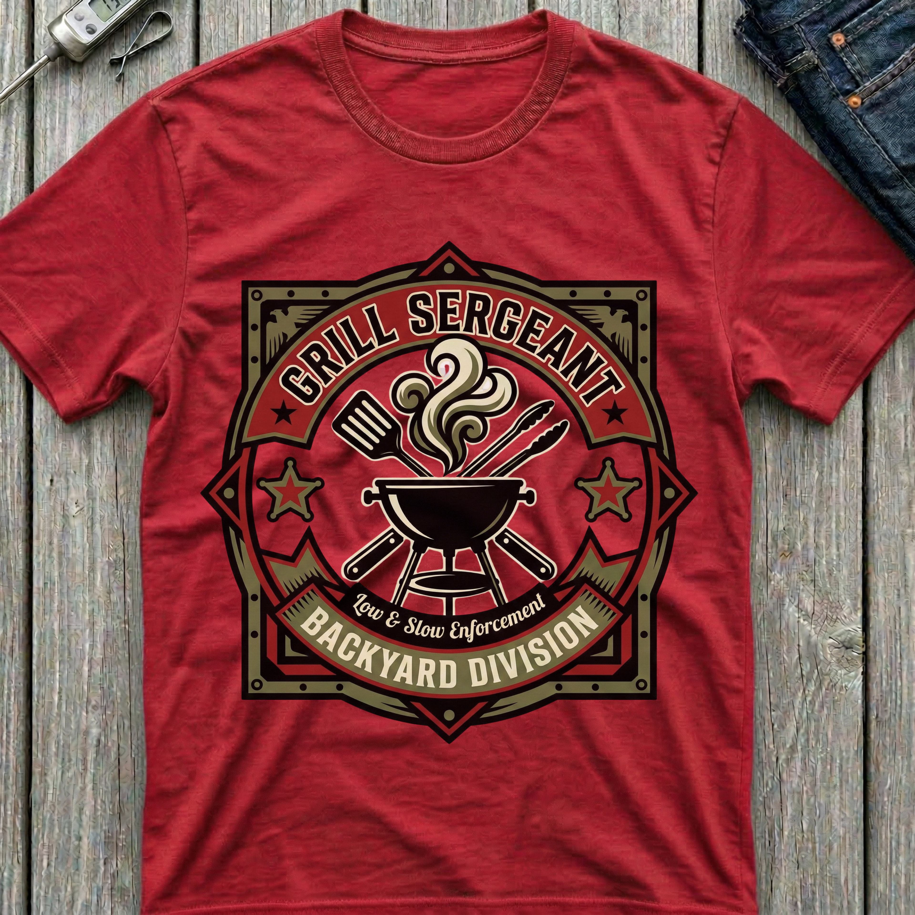 Grill Sergeant Backyard Division T-Shirt