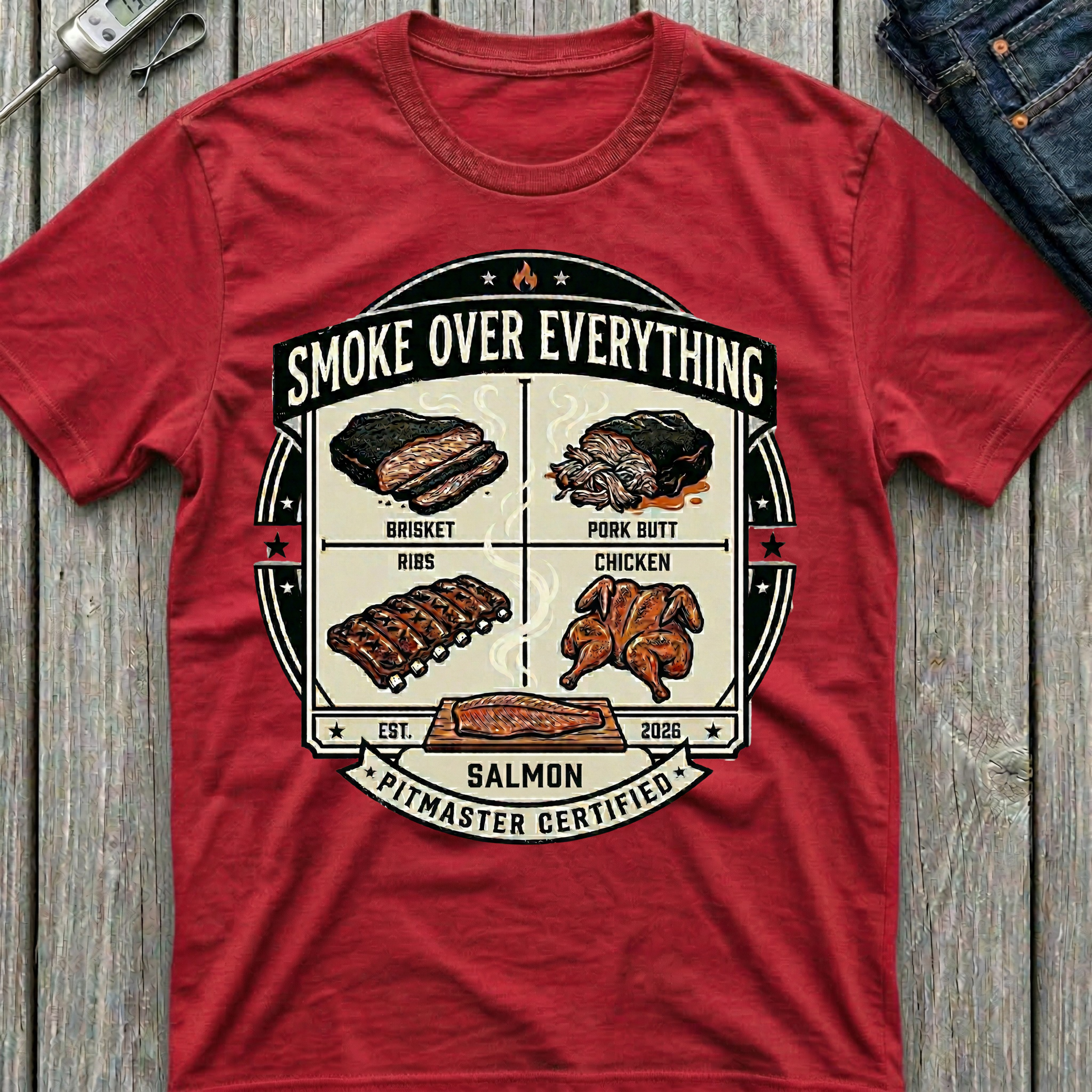 Smoke Over Five Meats T-Shirt