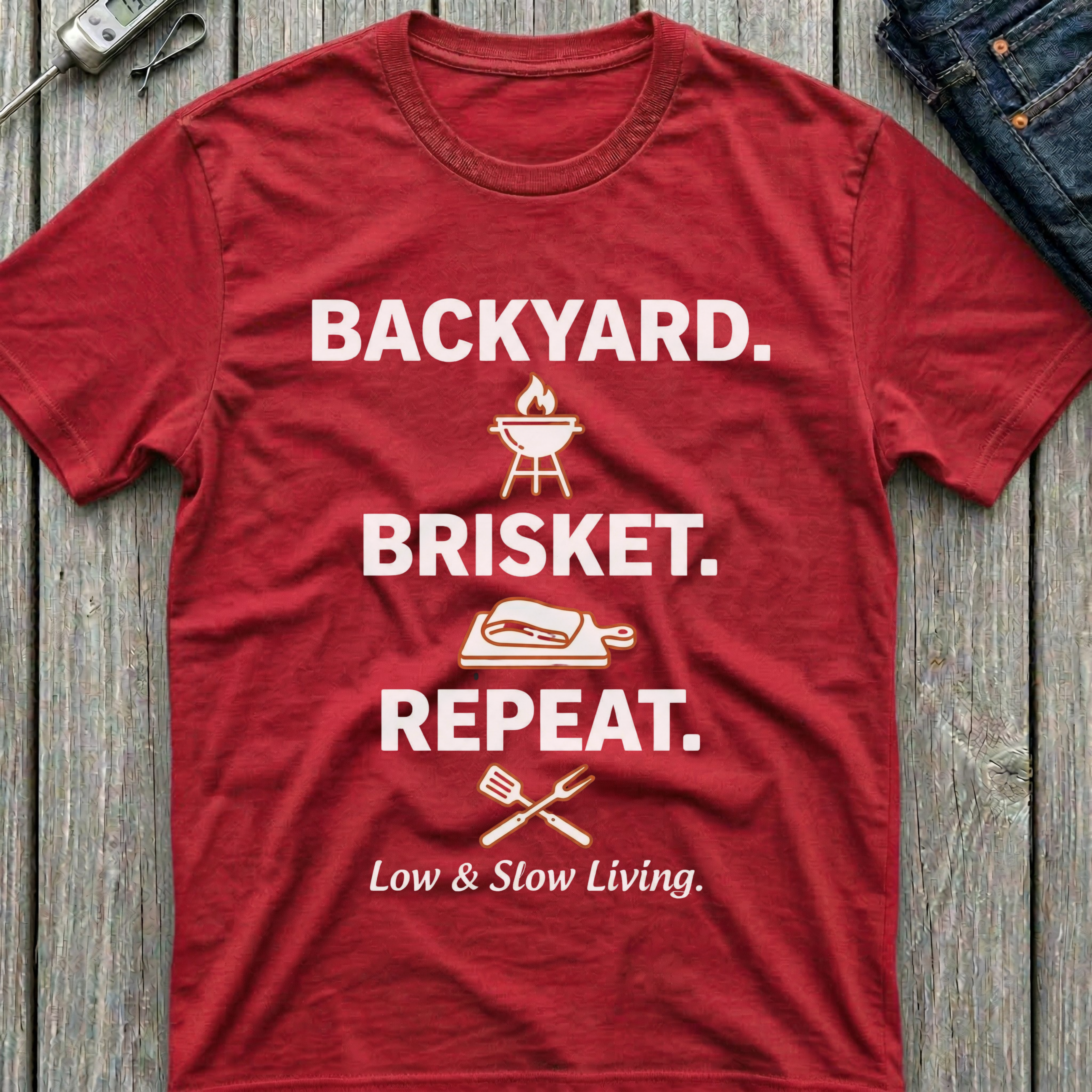Backyard Brisket Repeat T-Shirt