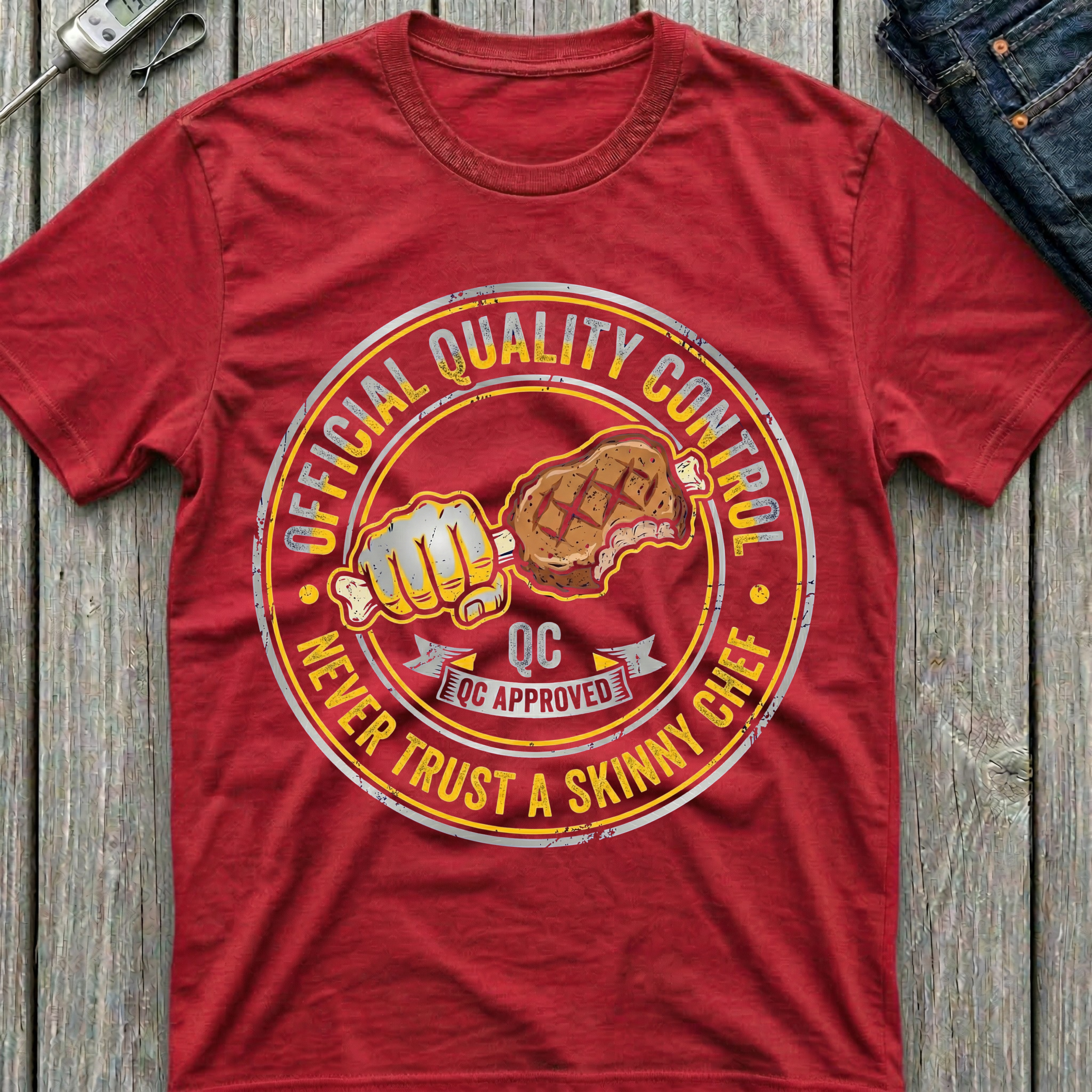 Never Trust A Skinny Chef T-Shirt