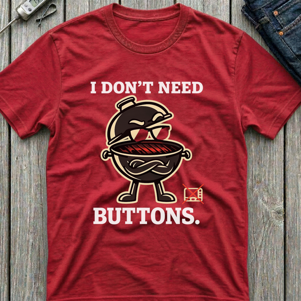 I Don't Need Buttons T-Shirt