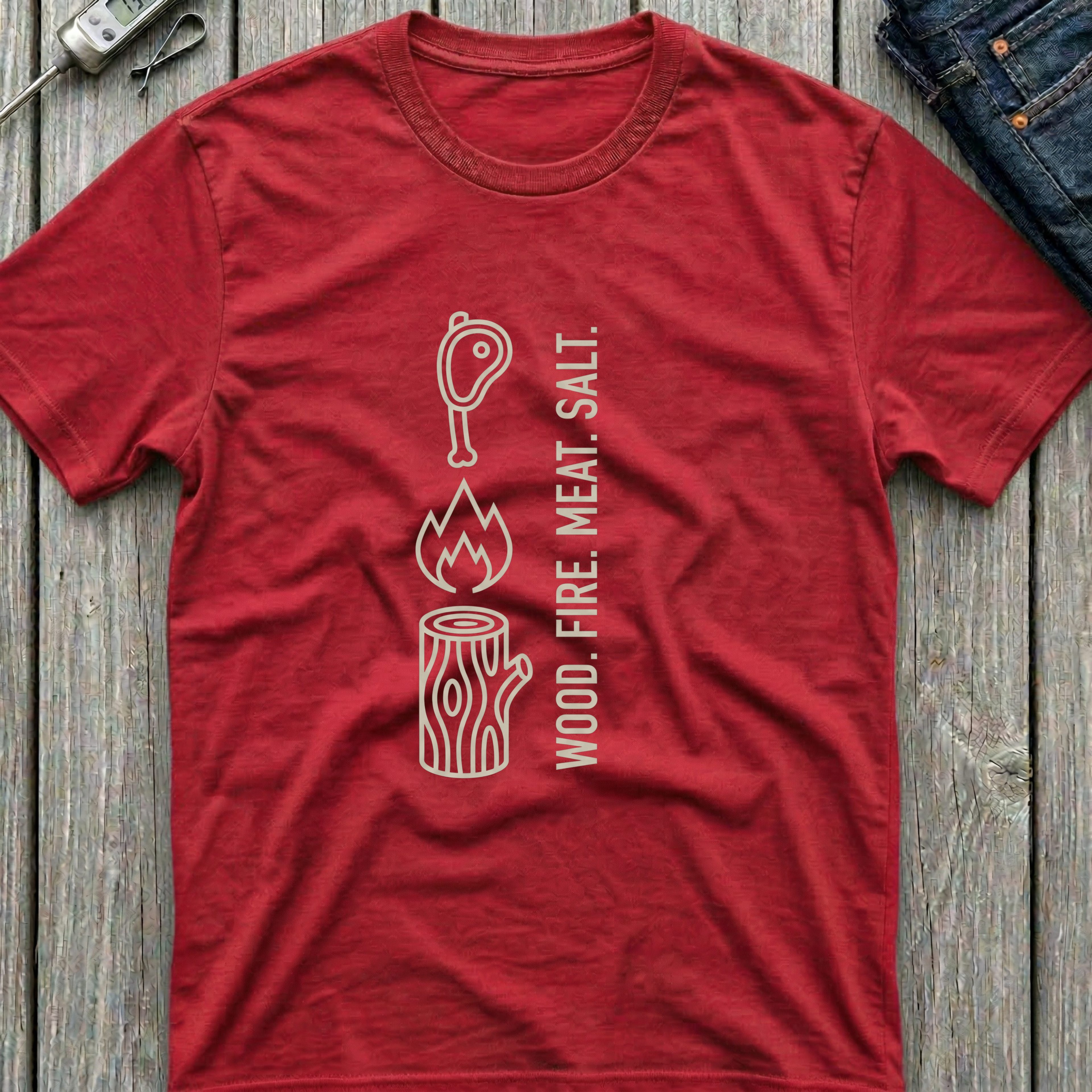 Wood Fire Meat Salt T-Shirt