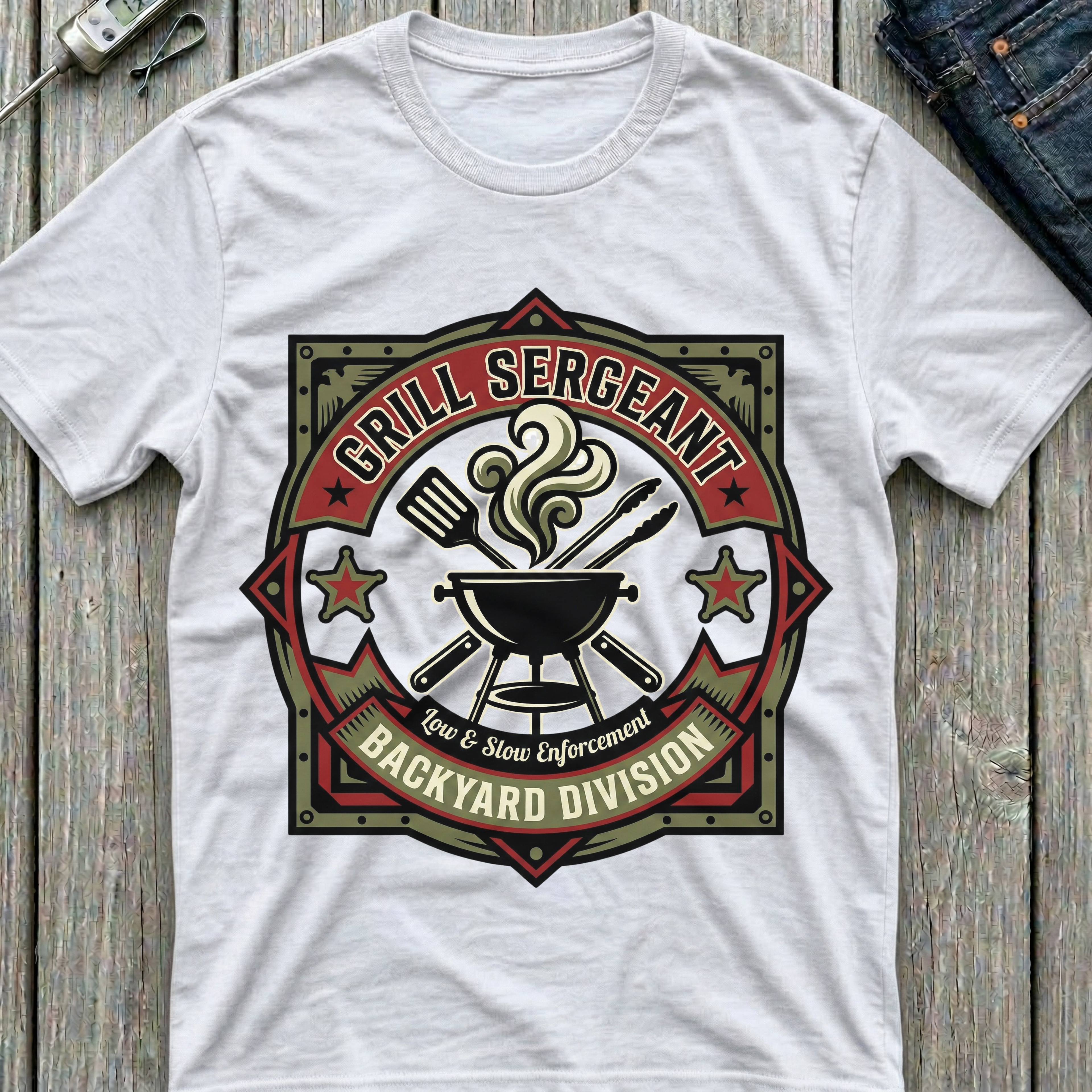 Grill Sergeant Backyard Division T-Shirt