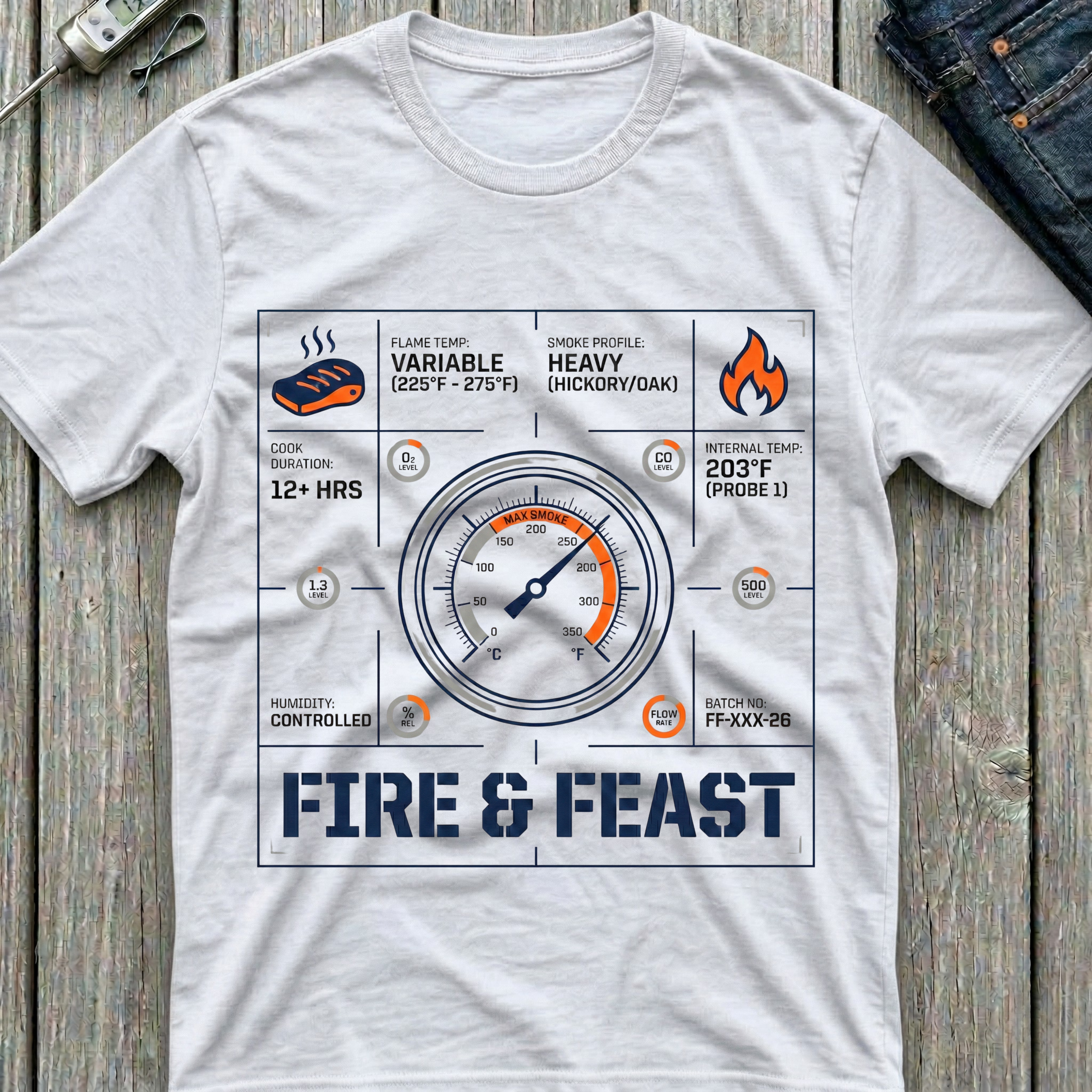 Brisket Technical Specs T-Shirt