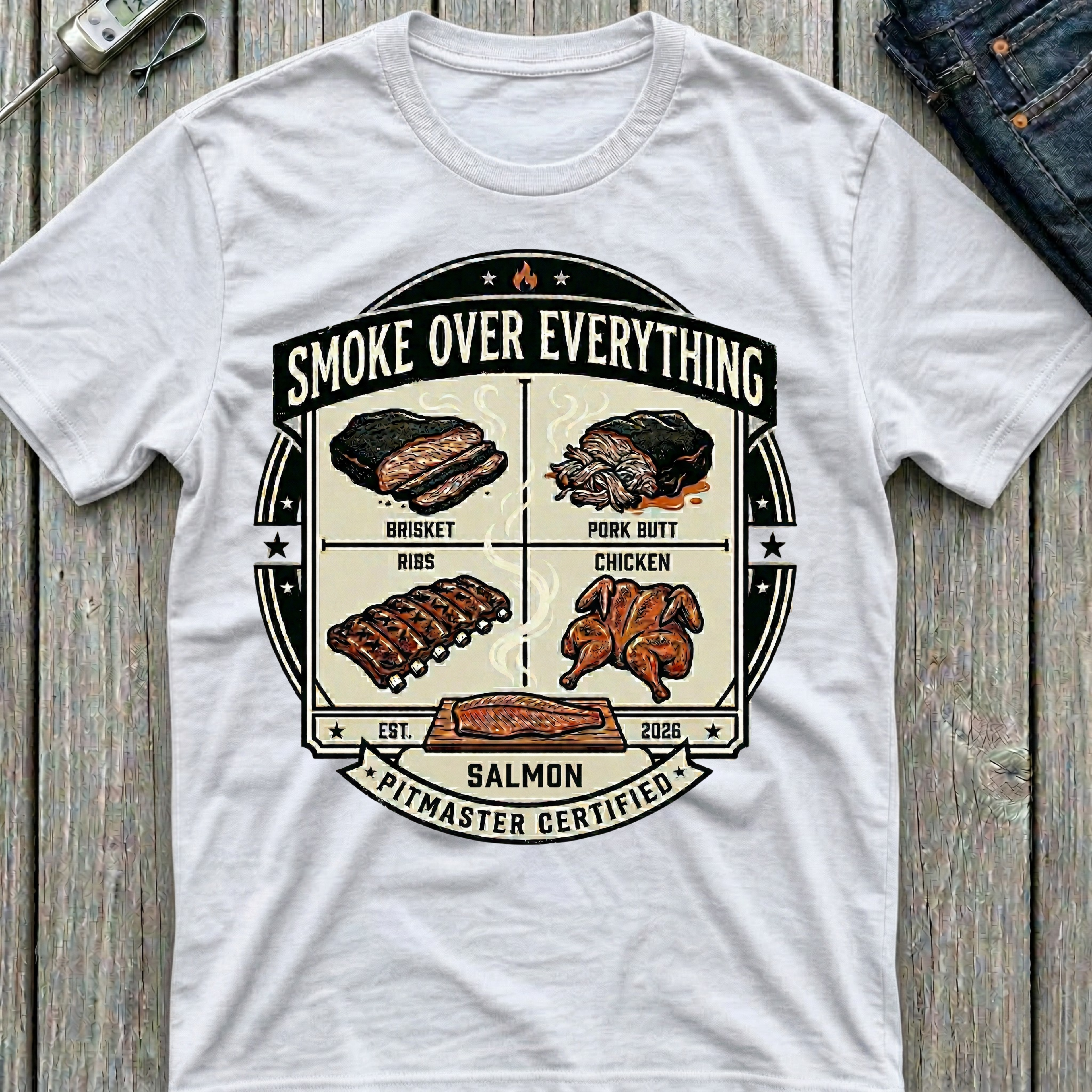 Smoke Over Five Meats T-Shirt